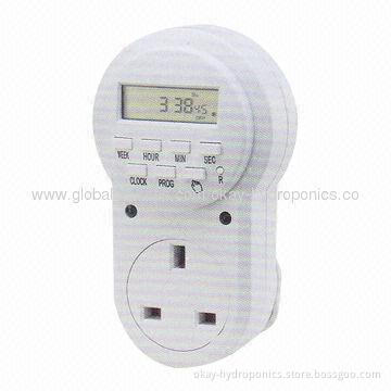 Weekly Digital Timer/UK, Sized 74 x 77 x 127mm